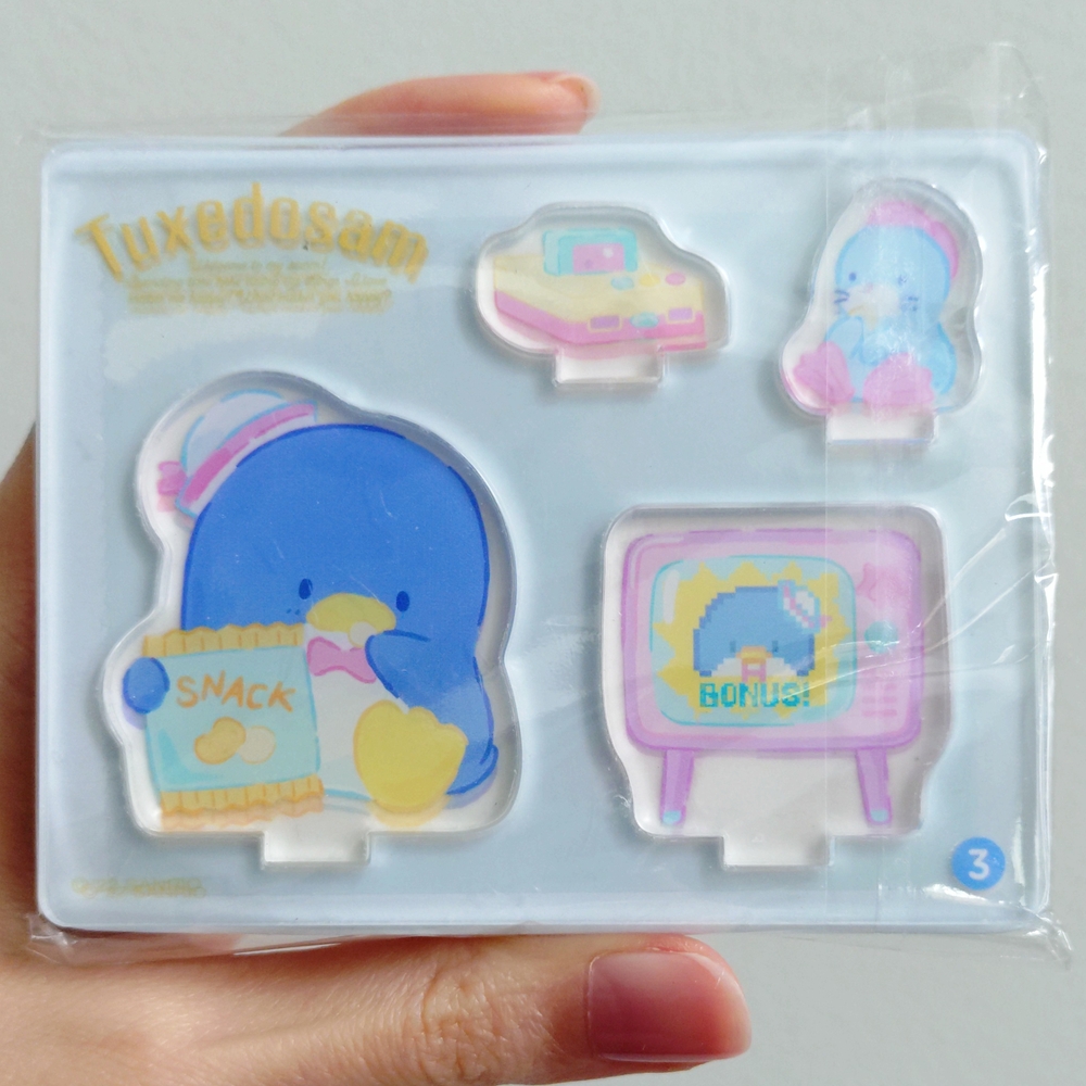 3/$25 - Sanrio - Tuxedo Sam Acrylic Stand Set